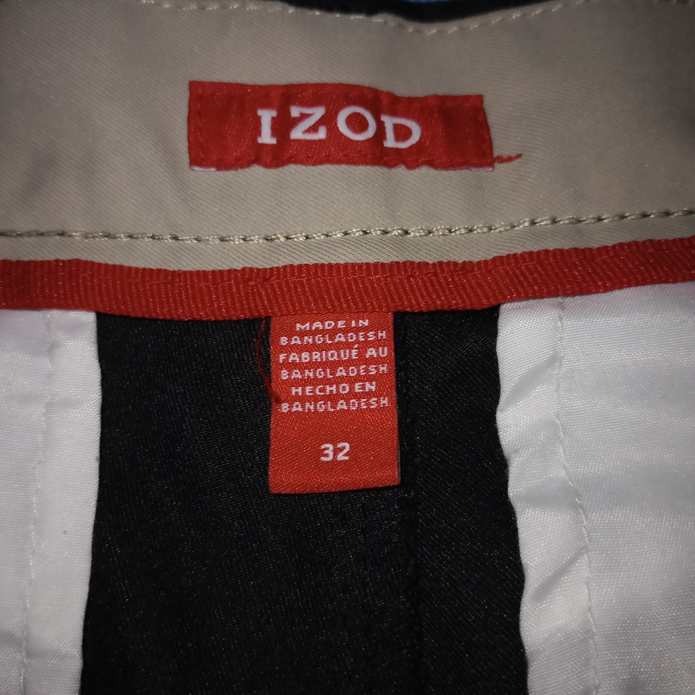 Izod Men's Athletic Shorts - Black Golf Short